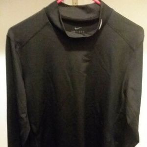 Nike Dri - Fit Mock Turtle Neck Long Sleeve Large